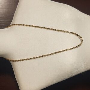 30" Faux Gold Rope Twist Necklace